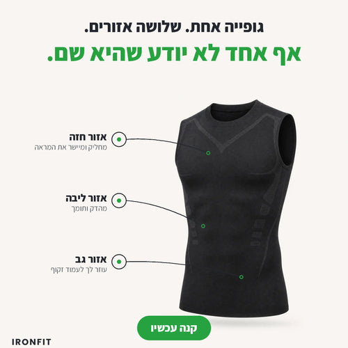 גופיה מחטבת של IronFit