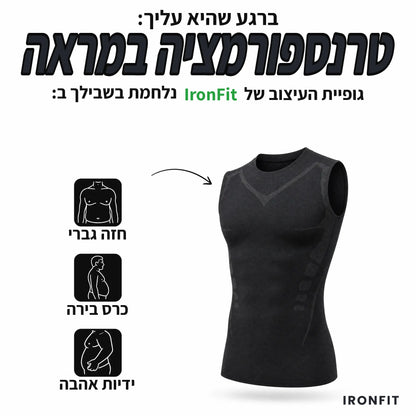 גופיה מחטבת של IronFit
